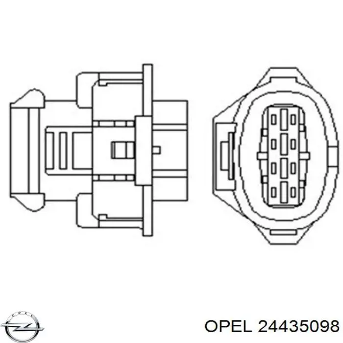 24435098 Opel sonda lambda czujnik tlenu po katalizatorze