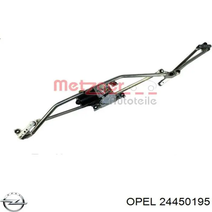 Do koszyka 24450195 Opel Mechanizm wycieraczek