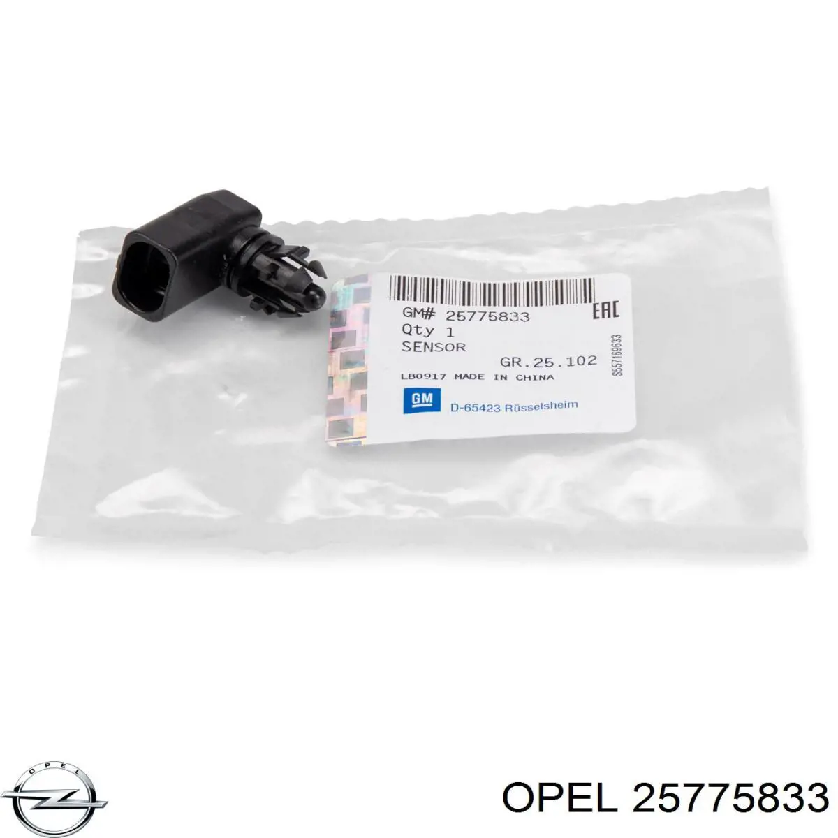 Czujnik temperatury zewnętrznej 25775833 Opel