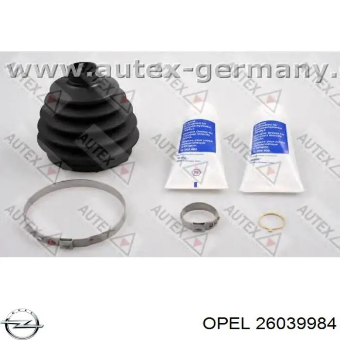 Do koszyka 26039984 Opel Osłona przegubu homokinetycznego półosi przedniej zewnętrzna
