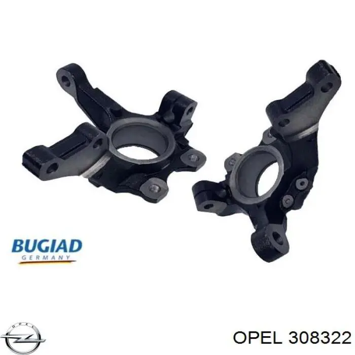 Czop (zwrotnica) przedni prawy Opel 308322 cena, od 54,48 USD