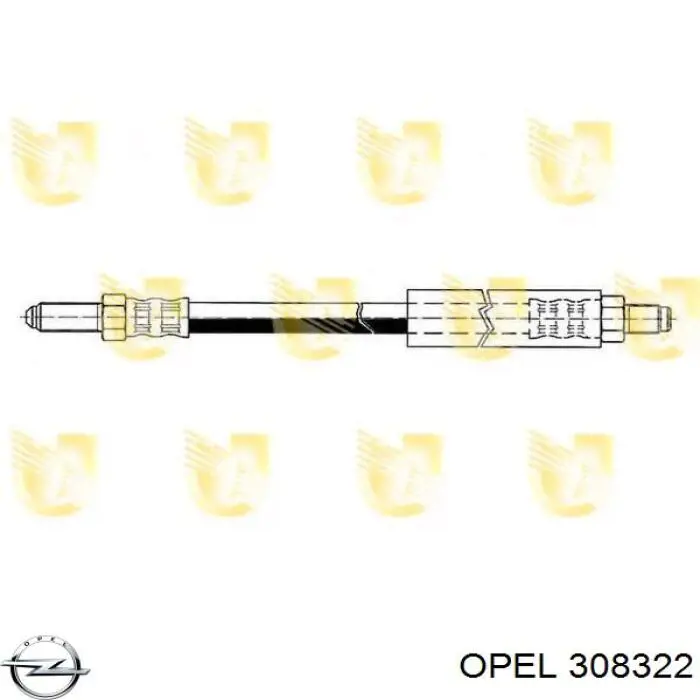 Do koszyka 308322 Opel Czop (zwrotnica) przedni prawy