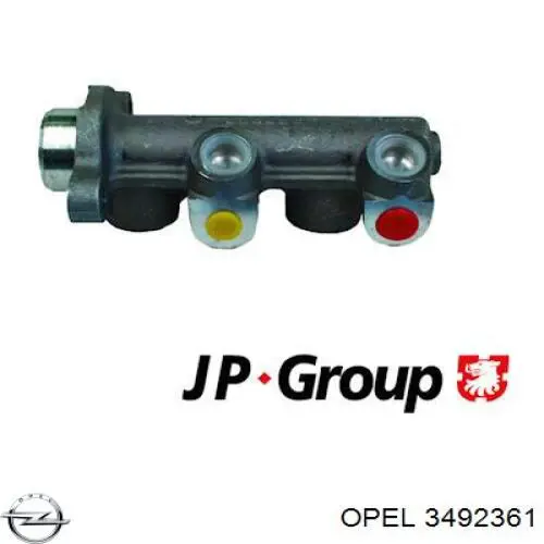 Główny cylinder hamulców 3492361 Opel