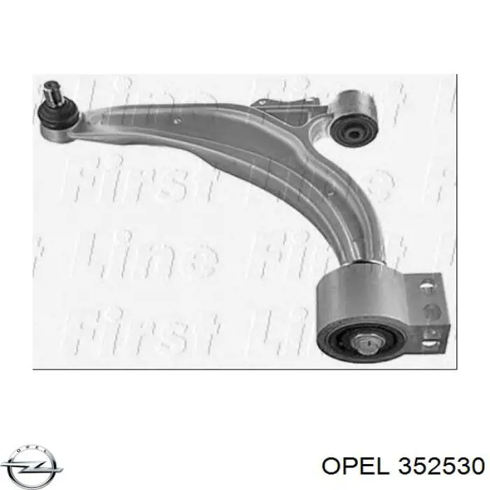 352530 Opel Wahacz zawieszenia przedniego dolny lewy