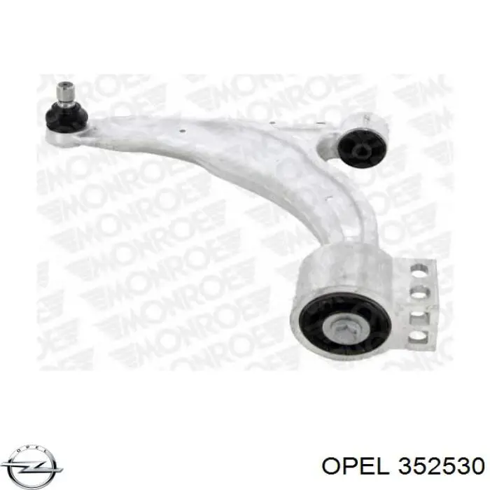 Wahacz zawieszenia przedniego dolny lewy Opel 352530 cena, od 88,69 USD