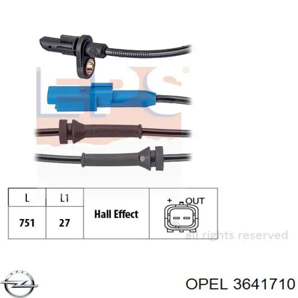 Czujnik ABS tylny Delphi SS20748 cena, od 28,11 USD