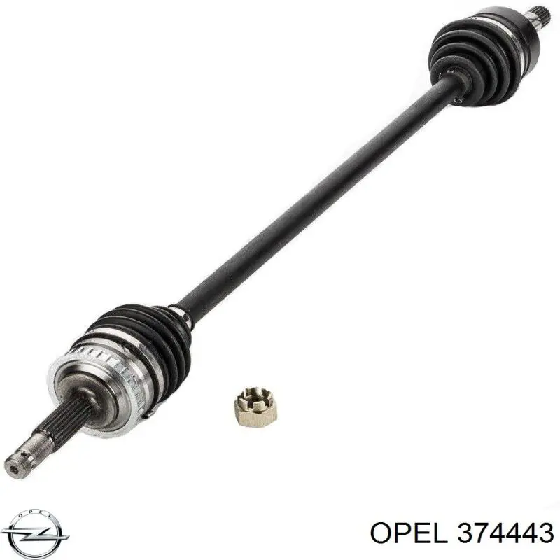 Do koszyka 374443 Opel Półoś napędowa przednia prawa