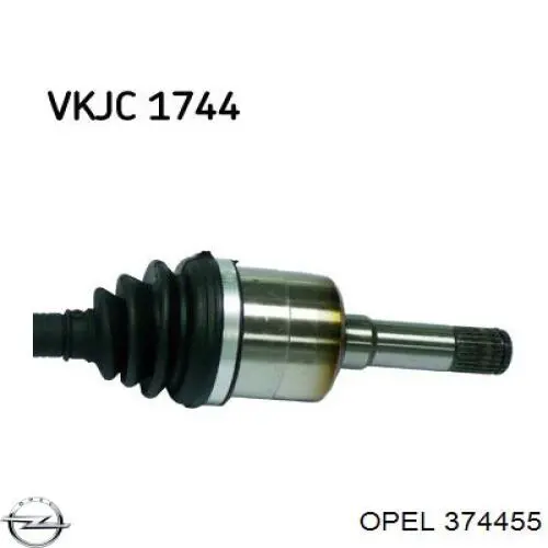 Półoś napędowa przednia lewa Opel 374455 cena, od 92,19 USD