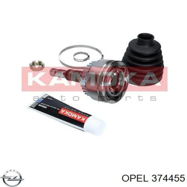 Do koszyka 374455 Opel Półoś napędowa przednia lewa