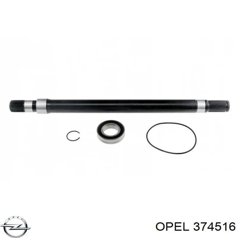 Do koszyka 374516 Opel Wał napędowy półosi pośredni