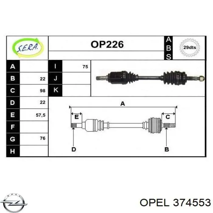 Półoś napędowa przednia lewa Trakmotive/Surtrack 300519 cena, od 68,10 USD