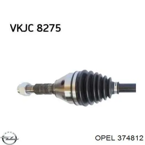 Półoś napędowa przednia prawa Opel 374812 cena, od 125,43 USD