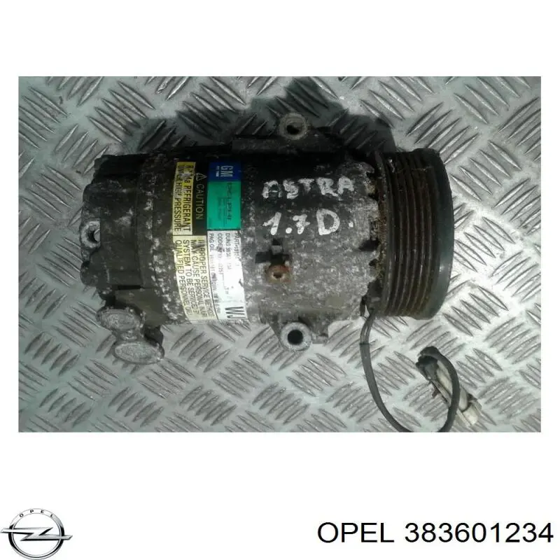Sprężarka klimatyzacji Opel 383601234 cena, od 107,60 USD