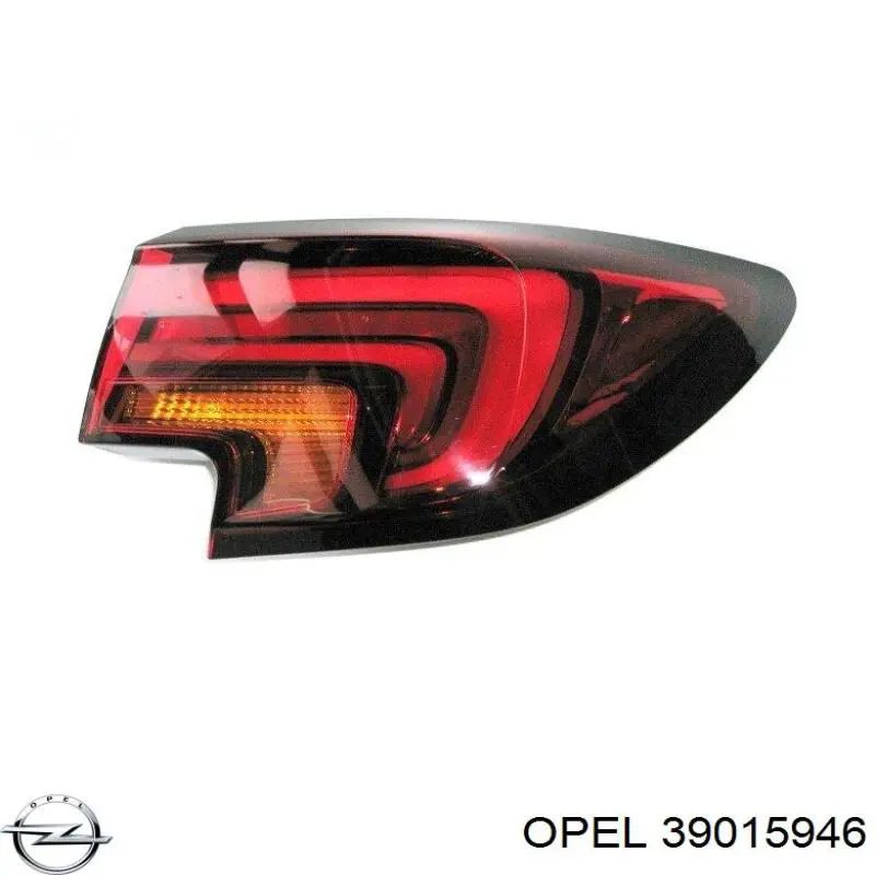 39099017 Opel Lampa zespolona tylna prawa zewnętrzna