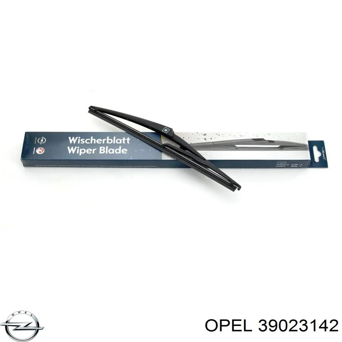 Pióro wycieraczki szyby przedniej, zestaw (2 szt.) 39023142 Opel