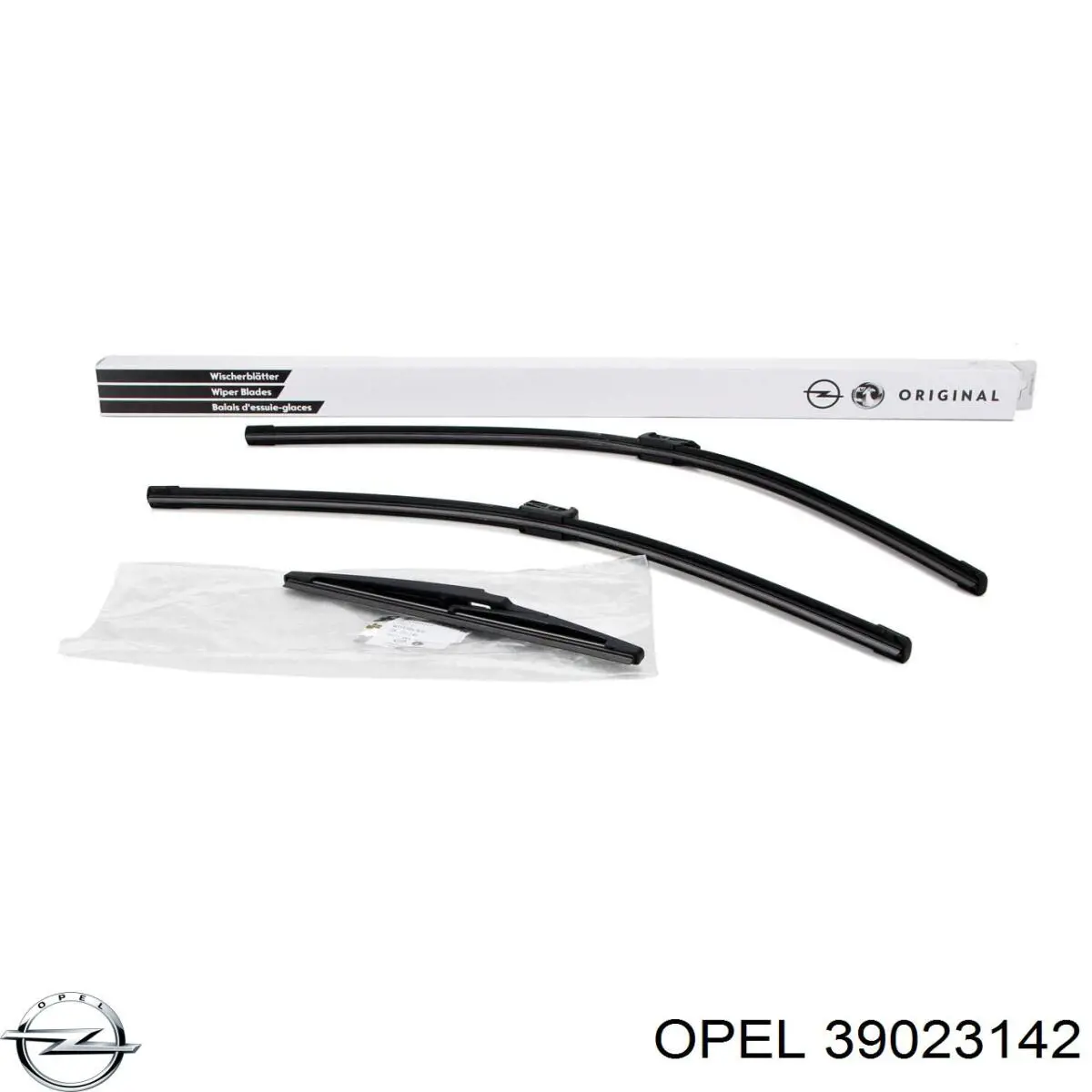 Pióro wycieraczki szyby przedniej, zestaw (2 szt.) 39023142 Opel