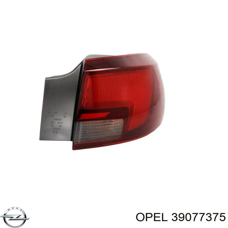 39077375 Opel Lampa zespolona tylna prawa zewnętrzna