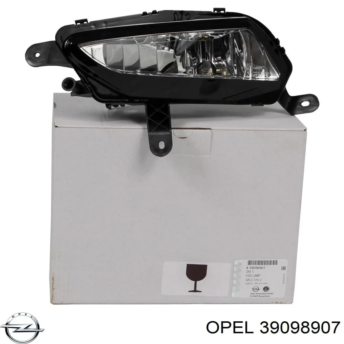 39098907 Opel Lampa przeciwmgielna lewa