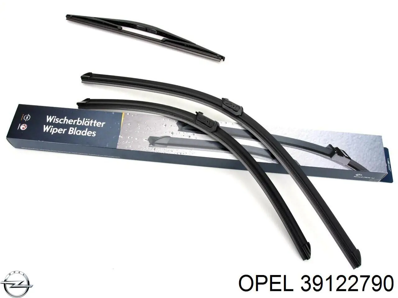Do koszyka 39122790 Opel Pióro wycieraczki szyby przedniej, zestaw (2 szt.)