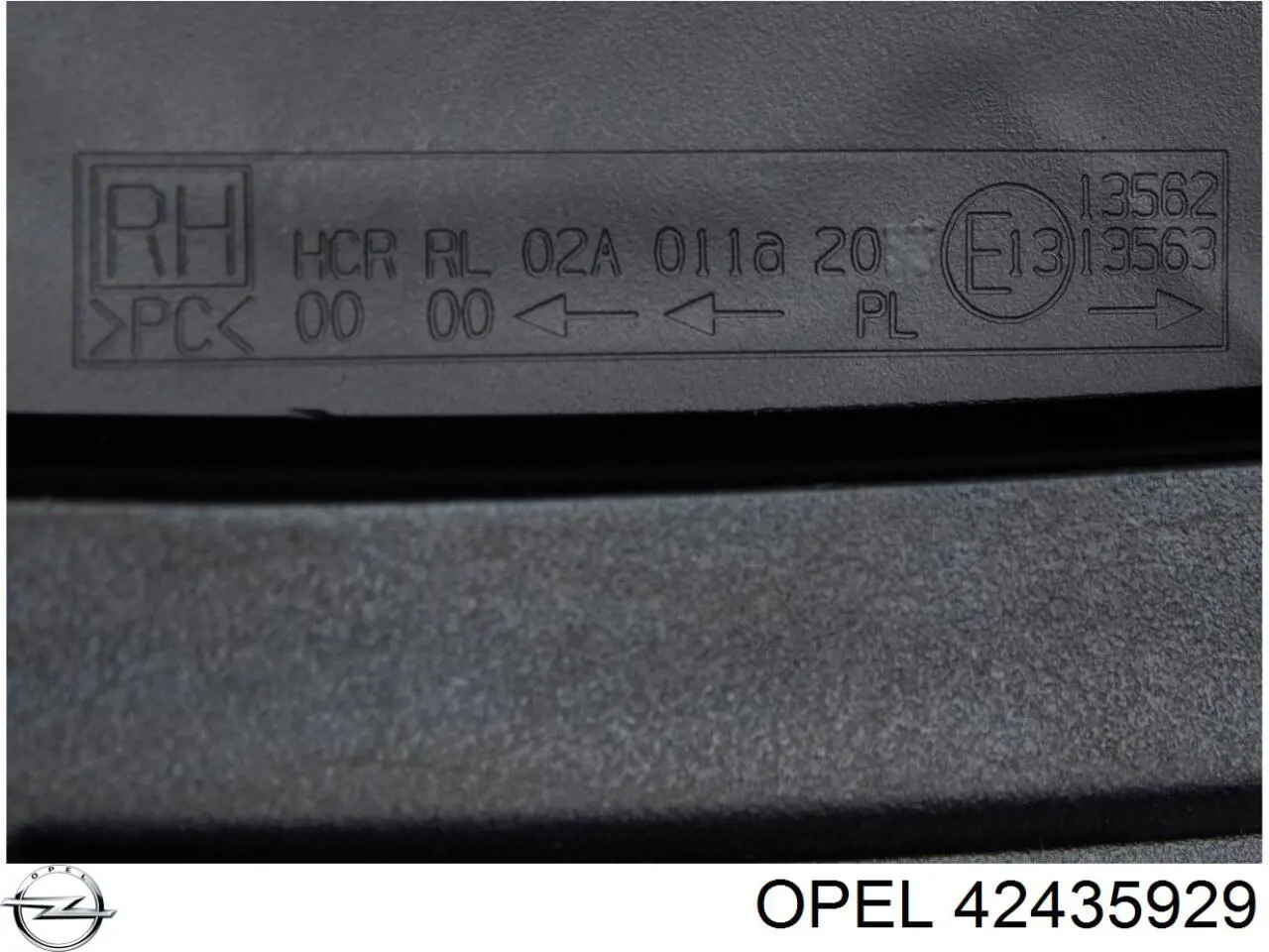 42435929 Opel Reflektor lewy