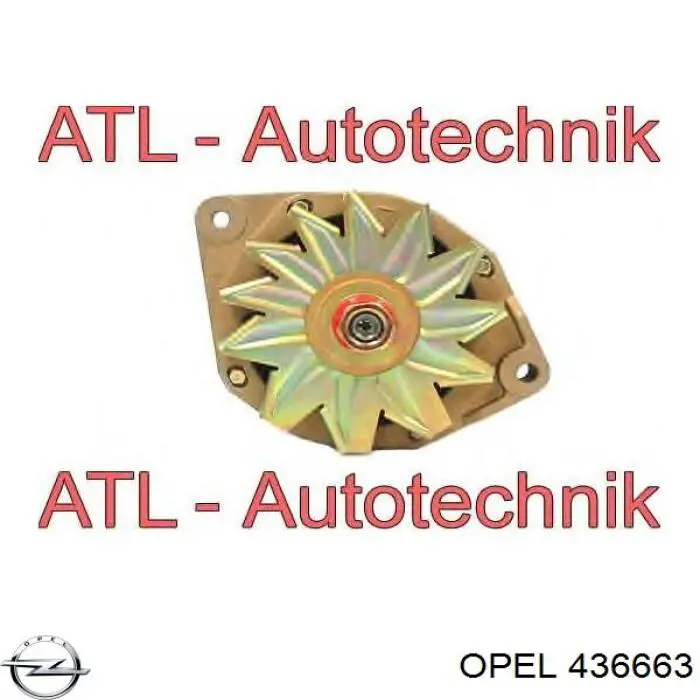 436663 Opel Poduszka amortyzatora tylnego