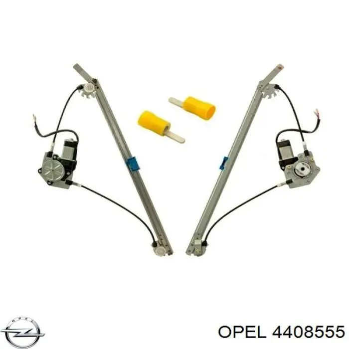 4408555 Opel Mechanizm podnoszenia szyby drzwi przednich prawych