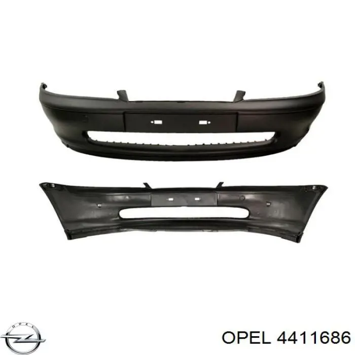4411686 Opel Zderzak przedni