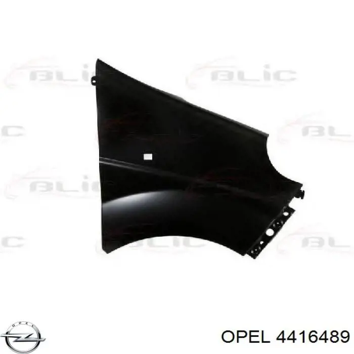 Do koszyka 4416489 Opel Błotnik przedni prawy