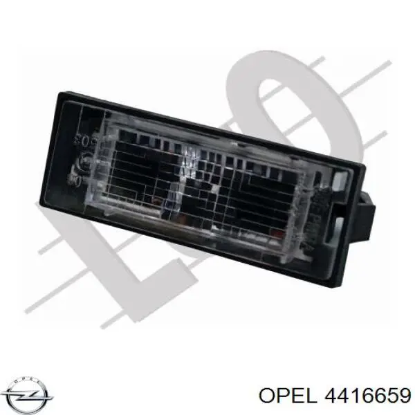 4416659 Opel lampa oświetlenia tylnej tablicy rejestracyjnej