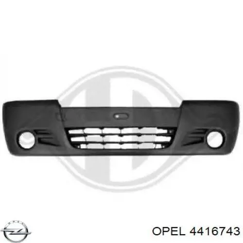 Do koszyka 4416743 Opel Zderzak przedni