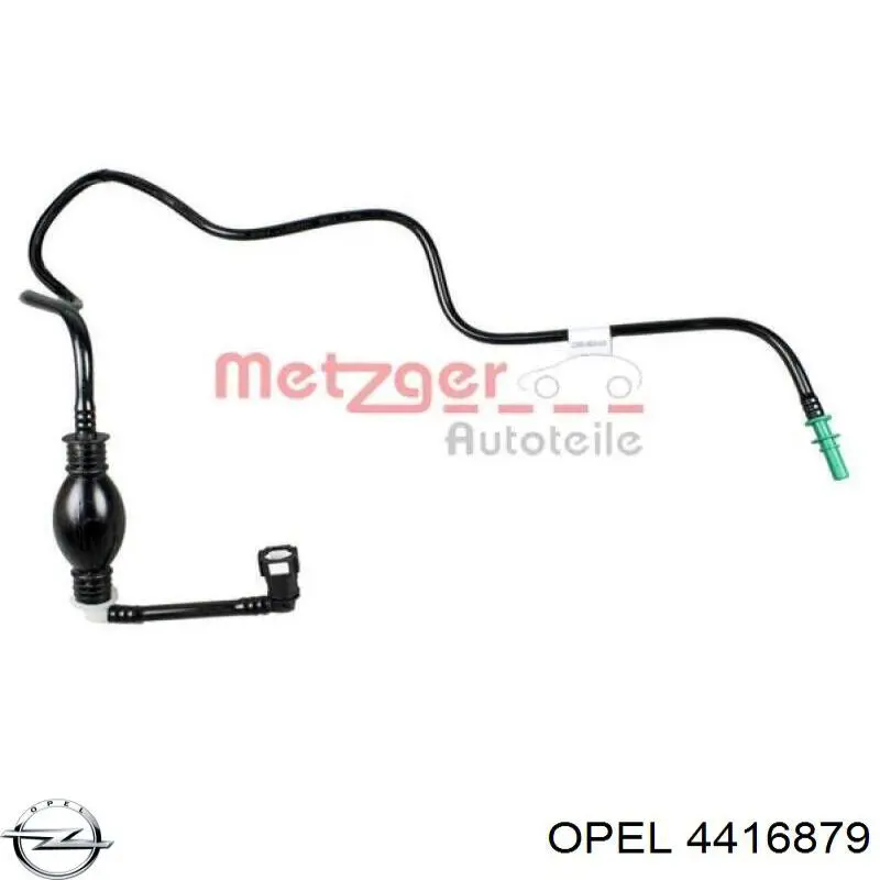 4416879 Opel Rurka paliwa, zwrotna od wtryskiwaczy