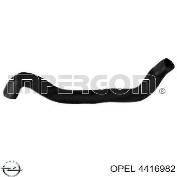 Do koszyka 4416982 Opel Przewód (króciec) chłodnicy górny