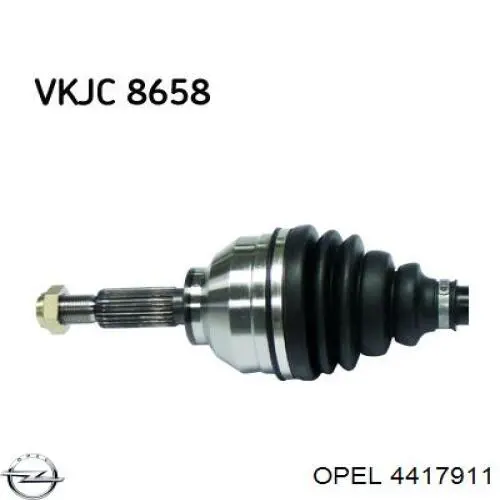 Półoś napędowa przednia lewa Opel 4417911 cena, od 114,08 USD