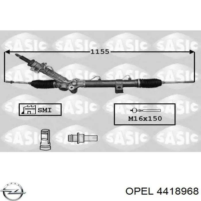 Listwa kierownicza (maglownica) Opel 4418968 cena, od 372,15 USD
