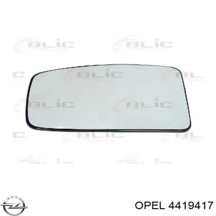 Wkład lusterka wstecznego prawego Opel 4419417 cena, od 22,80 USD