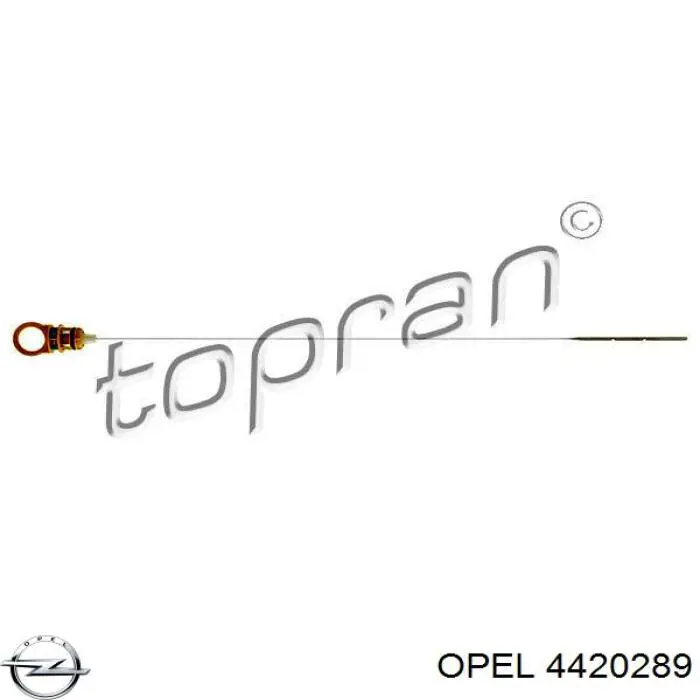 4420289 Opel Bagnet poziomu oleju w silniku
