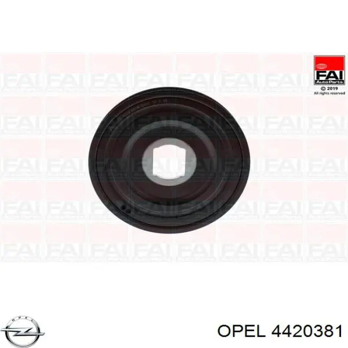 Koło pasowe wału korbowego Opel 4420381 cena, od 88,57 USD
