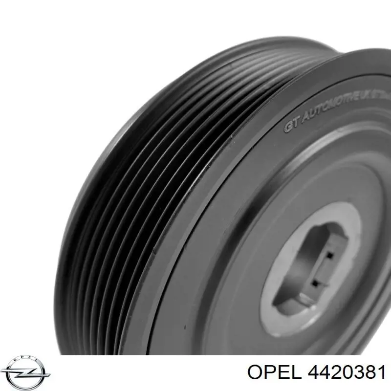 Do koszyka 4420381 Opel Koło pasowe wału korbowego