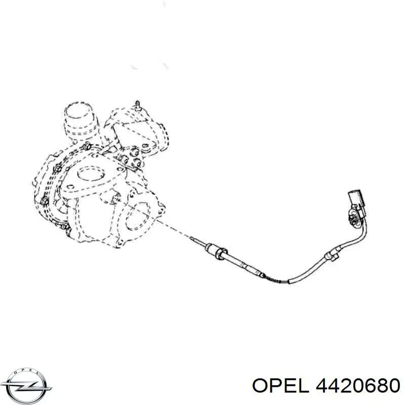 4420680 Opel Czujnik temperatury spalin, przed turbiną