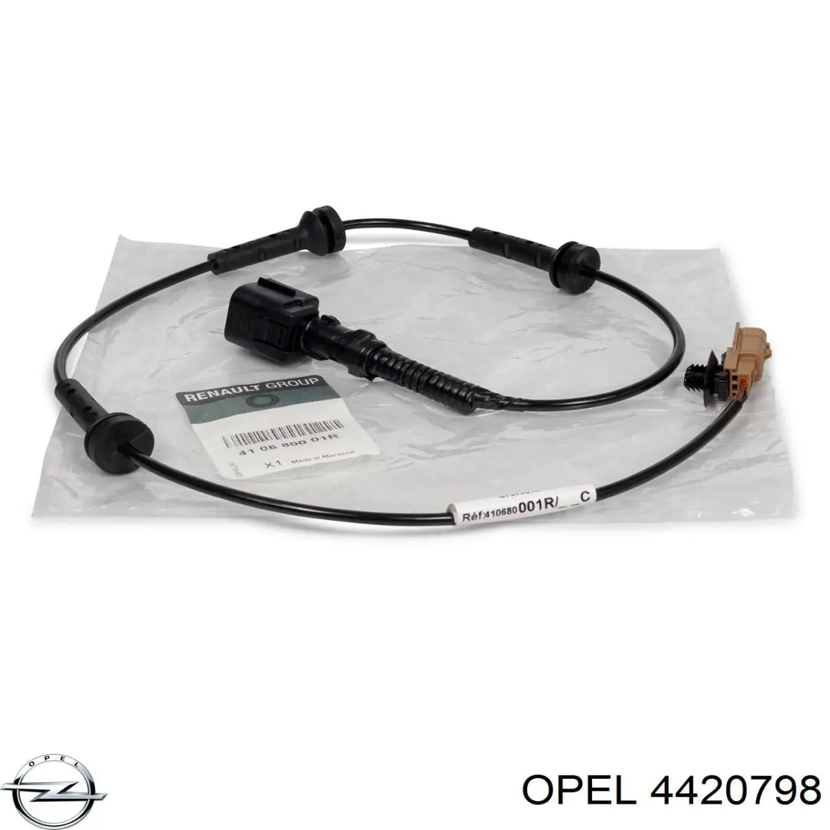 4420798 Opel Przewód przedni czujnika zużycia klocków hamulcowych