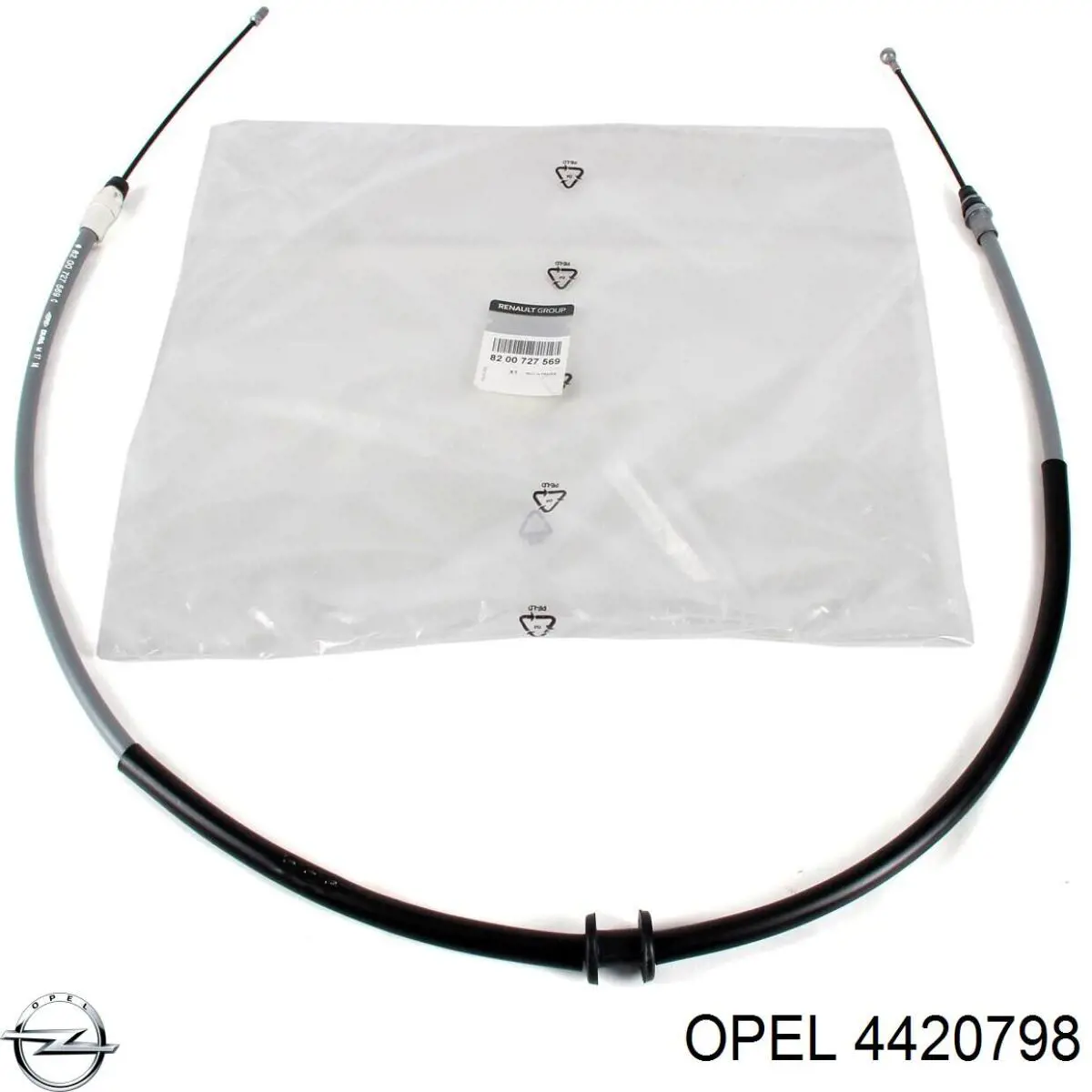 Przewód przedni czujnika zużycia klocków hamulcowych Opel 4420798 cena, od 117,18 USD