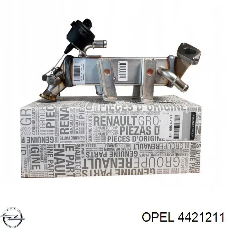 4421211 Opel Chłodnica układu recyrkulacji spalin EGR