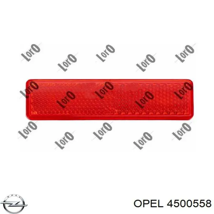 Lampa odblaskowa zderzaka tylnego Opel 4500558 cena, od 8,38 USD