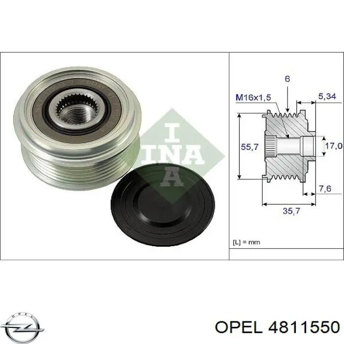 4811550 Opel alternator