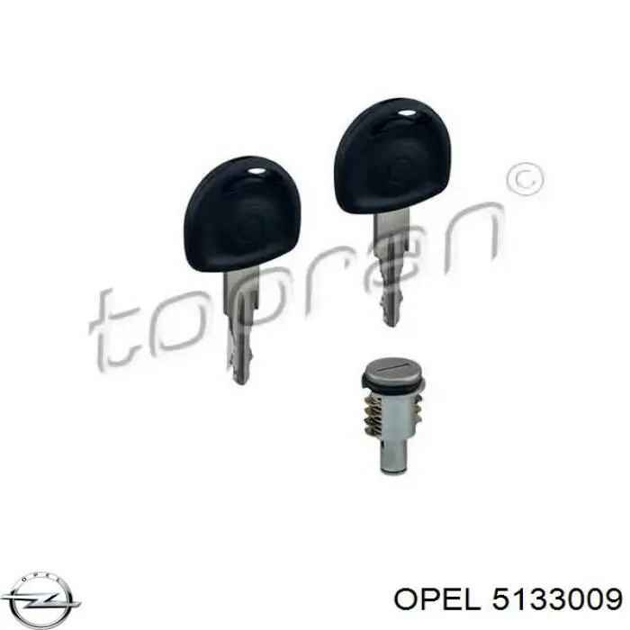 Do koszyka 5133009 Opel Wkładka zamka drzwi przednich lewych
