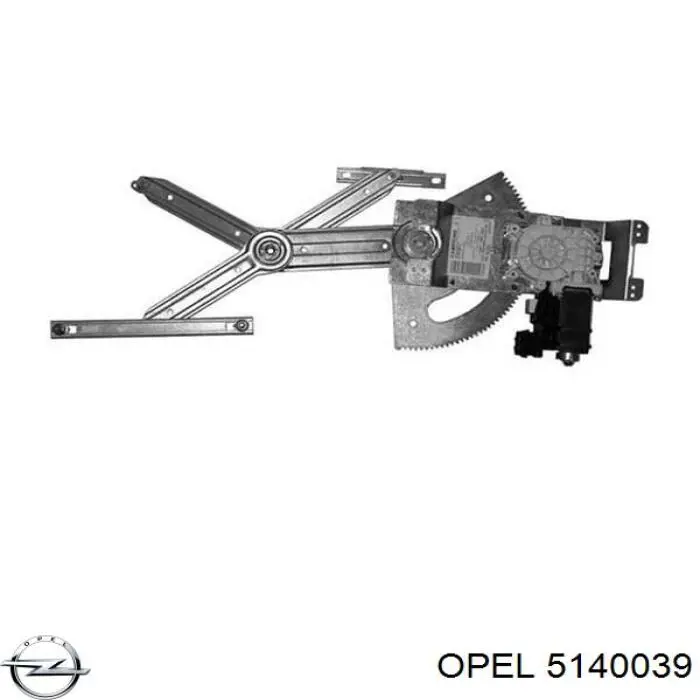 Mechanizm podnoszenia szyby drzwi przednich lewych Opel 5140089 cena, od 56,45 USD