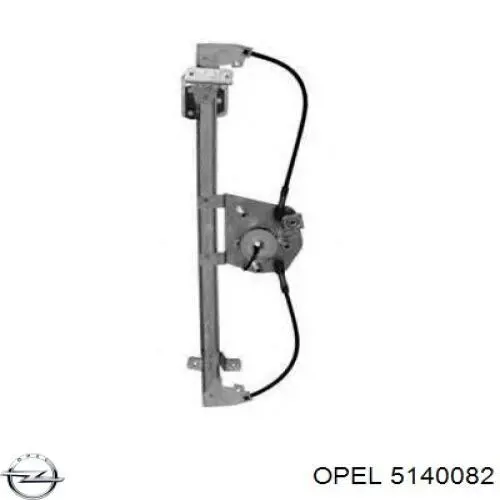 Do koszyka 13132232 Opel Mechanizm podnoszenia szyby drzwi tylnych prawych