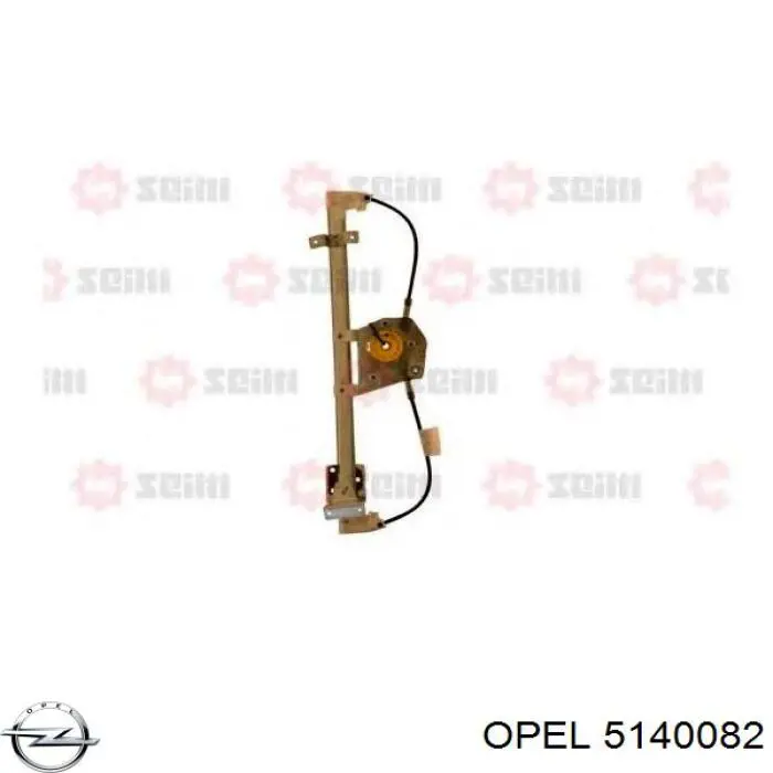 Do koszyka 13132232 Opel Mechanizm podnoszenia szyby drzwi tylnych prawych