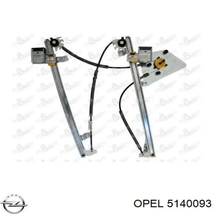 5140093 Opel Silniczek podnośnika szyby drzwi przednich lewych
