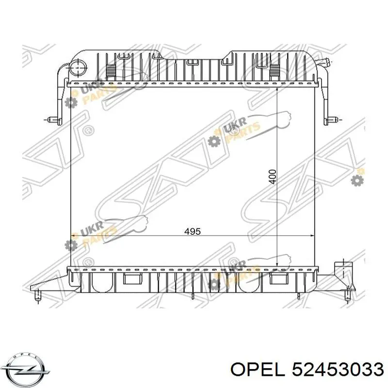 52453033 Opel Chłodnica silnika